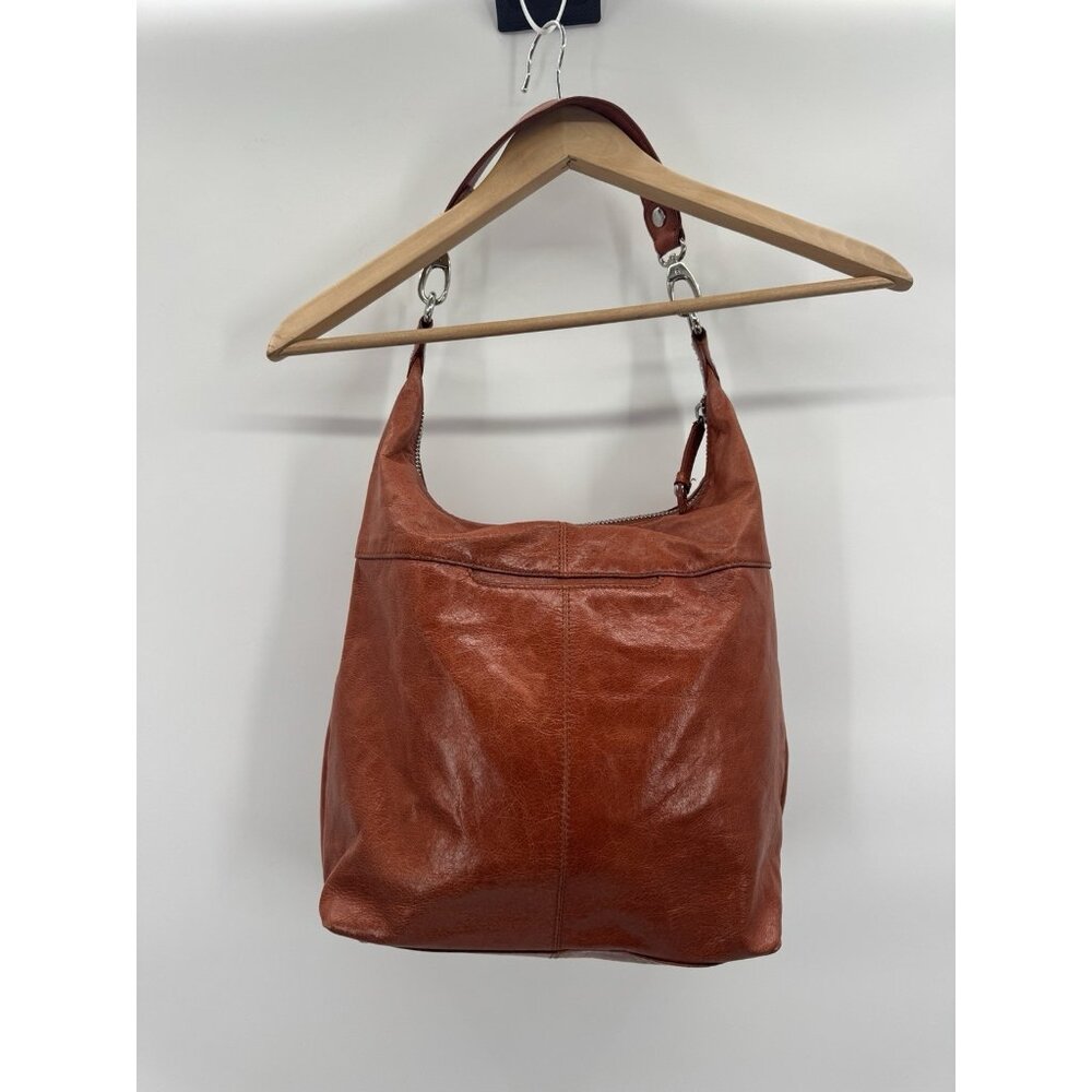 HOBO Burnt Orange Leather Hobo Bag